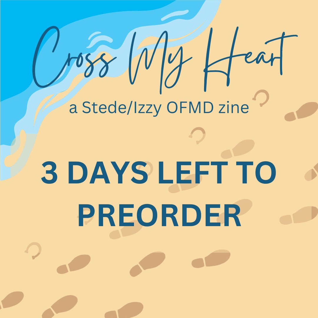 ♠️ 3 days left to preorder!🦄

We've got lots of great art and fic and merch available, all centered on Stede/Izzy, so don't miss out!