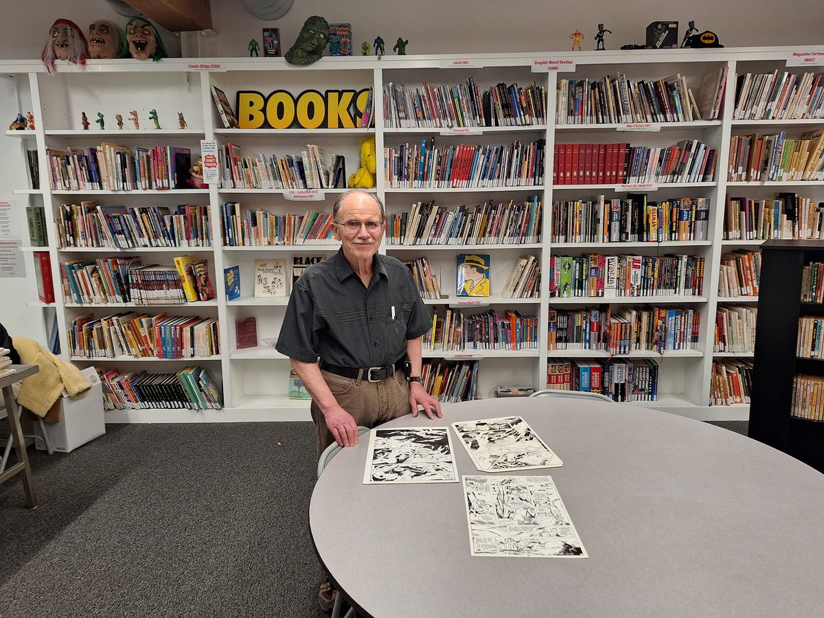 DC Comics royalty! Joe Staton and his wife Hilary visited CAM yesterday and spent the time enjoying our Filipino Komiks exhibition and checking out some of Joe's original artwork from our archives.