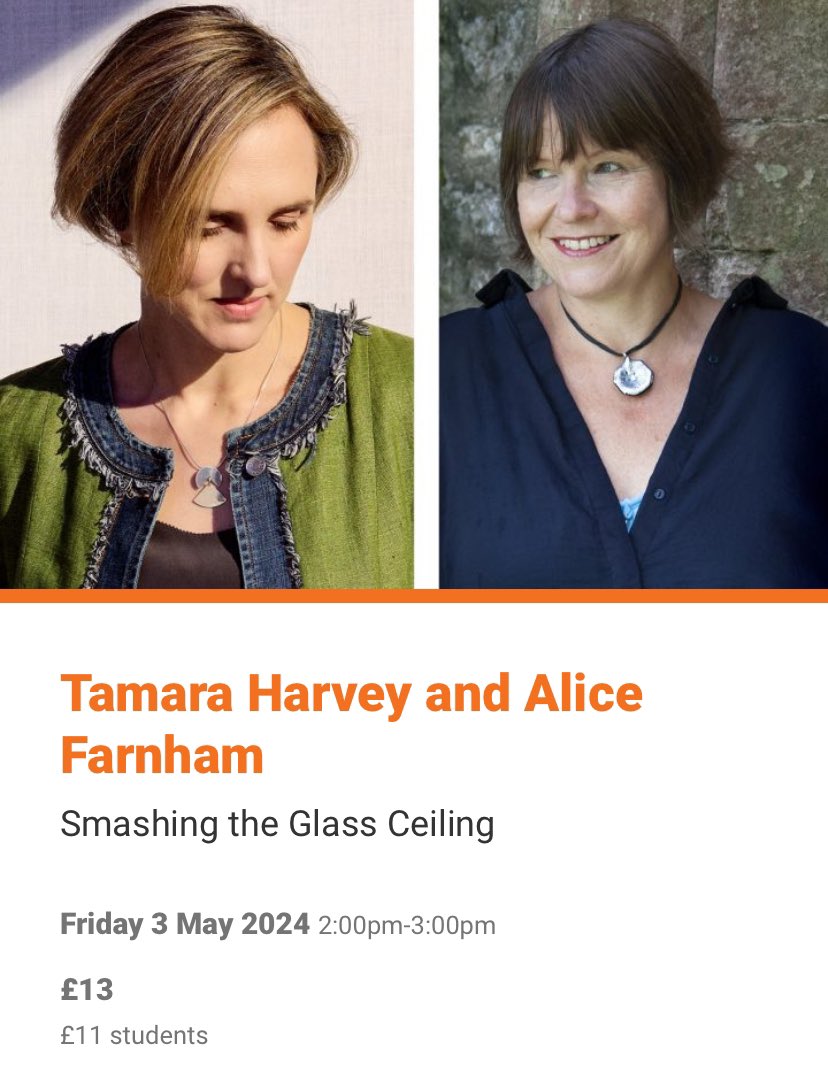 Our next author highlight for the <a href="/StratLitFest/">Stratford Literary Festival</a> is for <a href="/tamaracharvey/">Tamara Harvey</a> and <a href="/BatonAlice/">Alice Farnham</a>!! In two weeks time, Tamara and Alice will be talking about smashing the glass ceiling in their respective fields. Pick up a copy of Alice’s book from our festival display 🎵