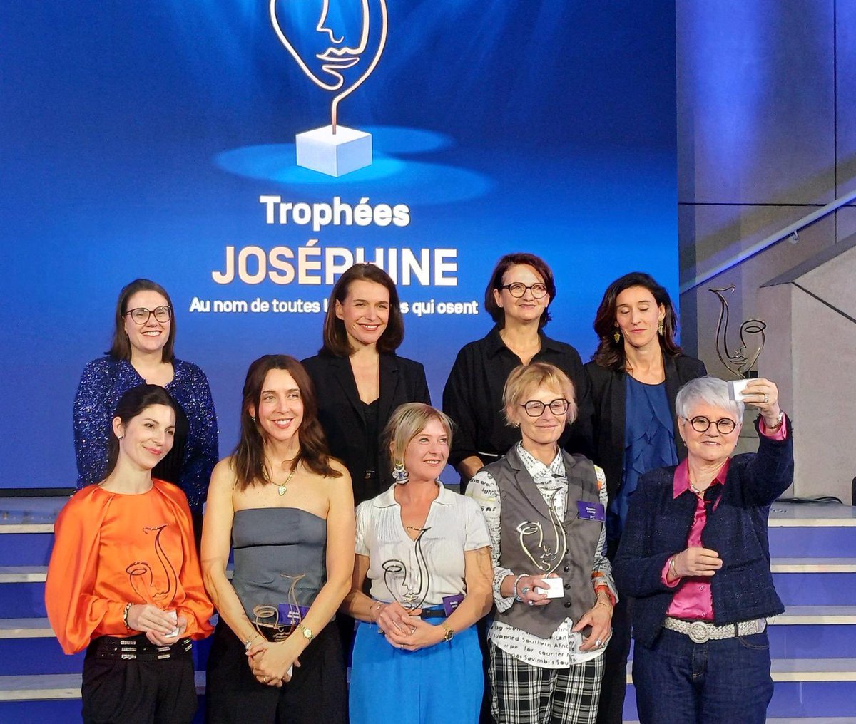 Heureuse d'être présente lors des Trophées Joséphine. Au nom de toutes les femmes qui osent et qui restent authentiques. Moment rempli d'émotion ,de chaleur mais aussi de courage et d'audace.