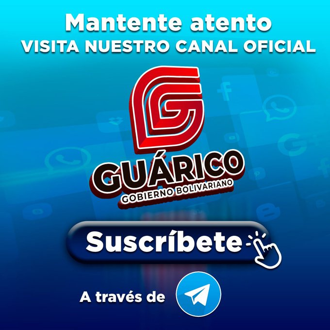 🗣️ ¡ÚNETE A NUESTRO CANAL DE TELEGRAM! 📰 ¡MANTENTE INFORMADO CON LAS NOTICIAS MÁS DESTACADAS DE TODO GUÁRICO! 🔍 ¡NOVEDADES Y MUCHO MÁS! ¡EN COMUNICACIÓN VAMOS PA'LANTE! ⬇️ 👁️‍ t.me/gobguarico #Guárico #GloriaAlBravoPueblo #GuáricoProduce