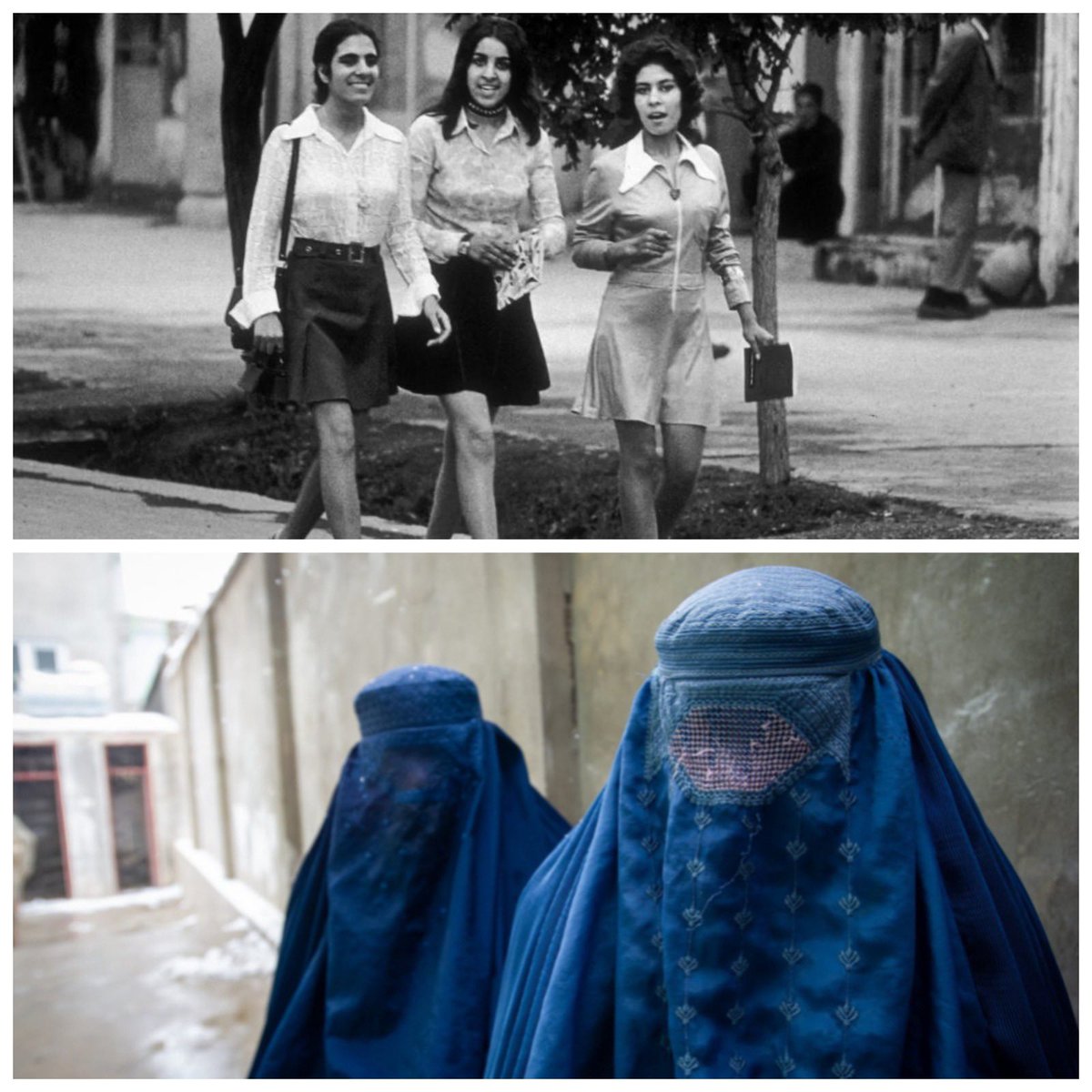 Amisha_Go's tweet photo. If you mix Religion with Politics &amp; Education, You are bound to become Afghanistan..!!!

1st Pic - Afghanistan in 1970 &amp; 2024
2nd Pic - India in 1980 &amp; 2024 https://t.co/1GBe9mOHdJ