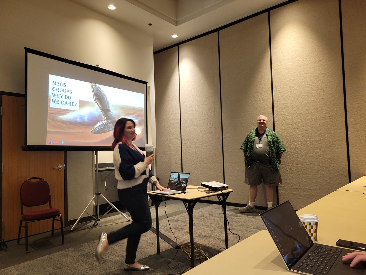 shortcutshari's tweet photo. Hanging with ,@joyofsharepoint and @DavidBroussard talking about #M365 Groups. So excited! #CollabDaysUtah #Microsoft #CommunityDays #CommunityRocks #M365 https://t.co/C8pF909Lqn