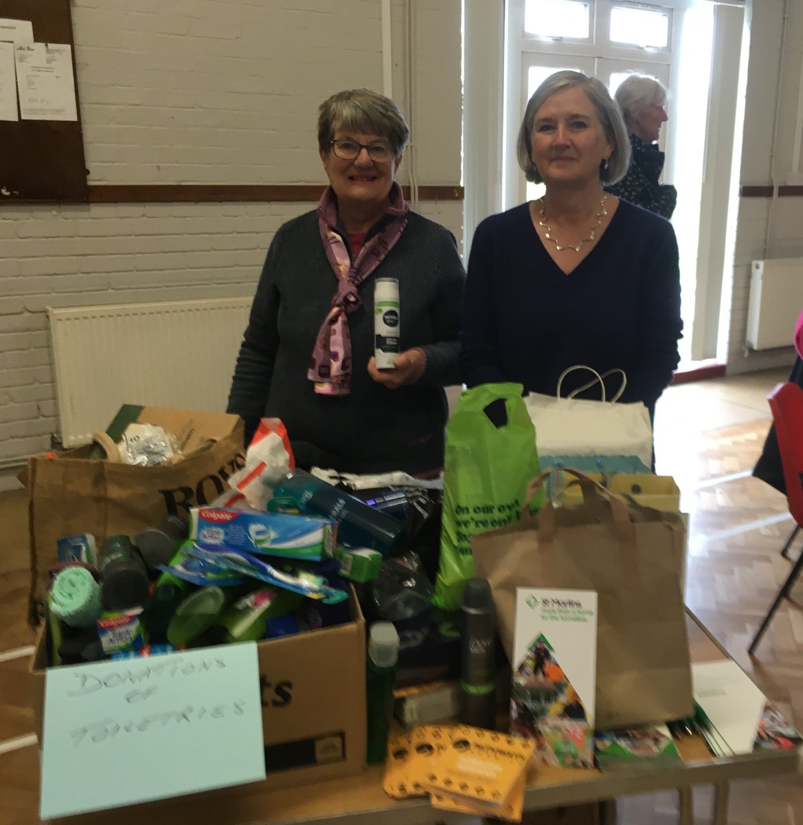 Our CEO, Dr Jan Sheldon, spoke about St Martins at the April meeting of the Wroxham branch of the University of the Third Age. There was lots of interest in our charity and Jan went away with an amazing donation of toiletries to give to the people who use our services 🧼🧴🧽