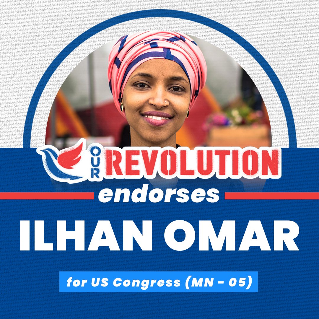 Rep. @IlhanMN embodies the tenacity needed to tackle the power of corporate lobbyists limiting what is possible. We’re making sure she heads back to Congress to keep fighting for a world that promotes basic human rights for all!