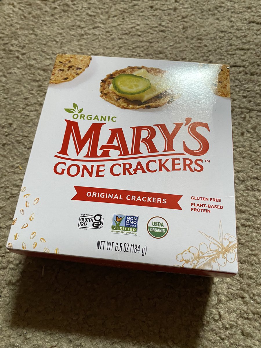 Trying Mary's Gone Crackers! Unique plant-based protein crackers! Great with avocado! 🥑⭐️⭐️⭐️

#MarysGoneCrackers #PlantBased #HealthySnacks #OrganicSnacks #WholeGrains #LowSugar