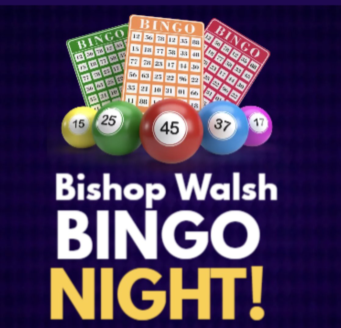 Bingo Night raising funds for our Lourdes Pilgrimage starts soon! £3 on the door for entry