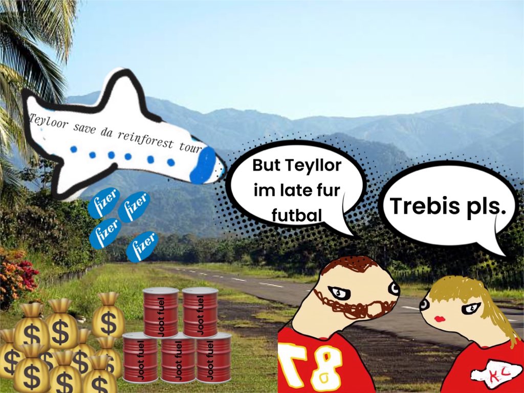 TeyloorSwefties's tweet photo. @Regrets10x My coin $SWEFT, especially with the new album dropping today harder than my jet landing for a coffee run! 

@TeyloorSwefties https://t.co/XlwMuX3x7z