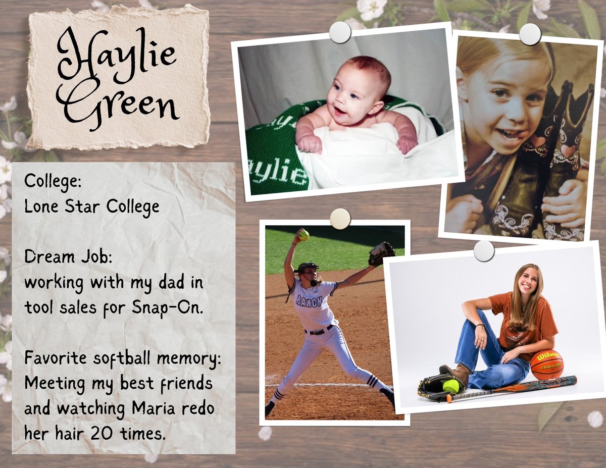 Senior Spotlight! We wish you the best in all of your aspirations. We know you will have great success and accomplish big things. We will miss you Haylie!