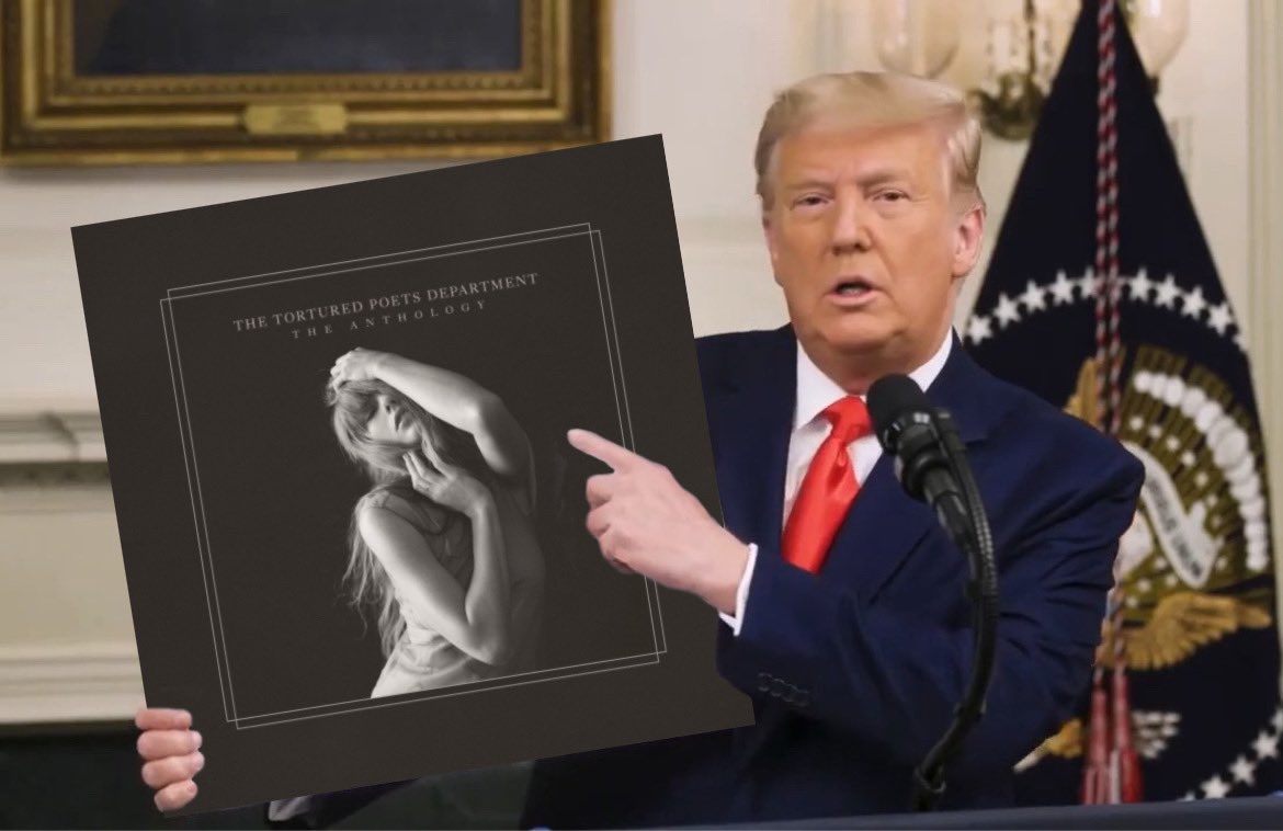 TrumpAlbum's tweet photo. Taylor Swift - THE TORTURED POETS DEPARTMENT: THE ANTHOLOGY https://t.co/DYi0DJ9Ccf