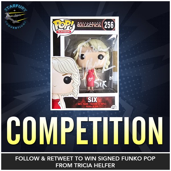 It is #competition time, with a great prize for all fans of ##battlestargalactica We're giving away a @OriginalFunko of Six from BSG, signed by the actor that played them, @trutriciahelfer For a chance to win, simply follow us and retweet this post! Winner chosen on Sunday.