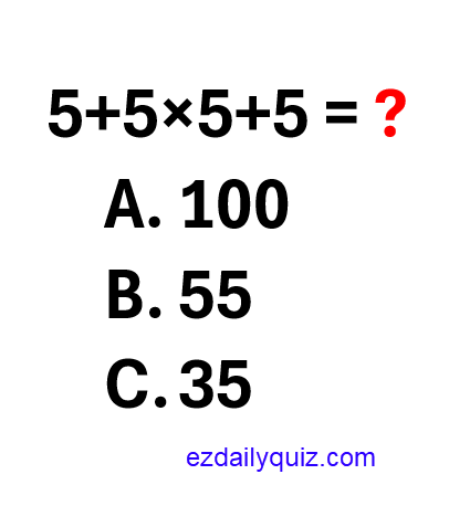 Can you solve today's easy quiz❓
Calculate without calculator❓
#Quiz #RIDDLE #puzzle #math #brainteaser #mindgames #ezdailyquiz
