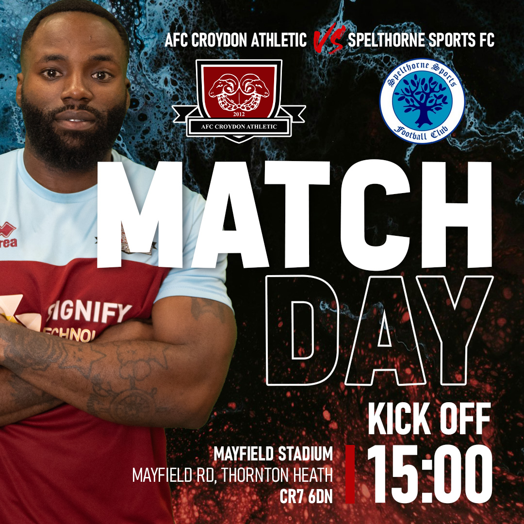 🚨 Another day, another game! 🚨

Today, we take on Spelthorne Sports F.C. at the Mayfield at 15:00!

We count you in, folks!

LET’S DO THIS! 💪

#UpTheRams #AFCCroydonAthletic