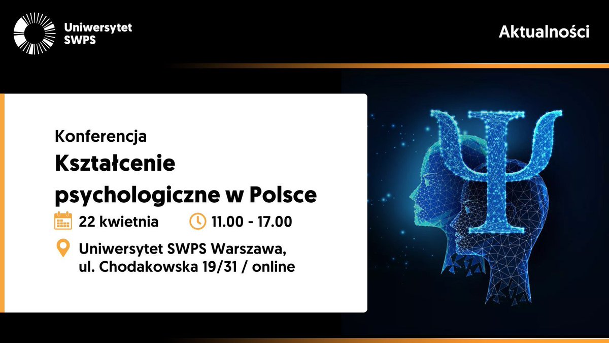 📢Czas poważnie porozmawiać o jakości kształcenia na studiach psychologicznych! Dlatego @psychologyUJ i @SWPSUniversity - dwie najwyżej notowane polskie uczelnie w dyscyplinie psychologia w @ShanghaiRanking - przygotowały raport na temat kształcenia przyszłych psychologów w…