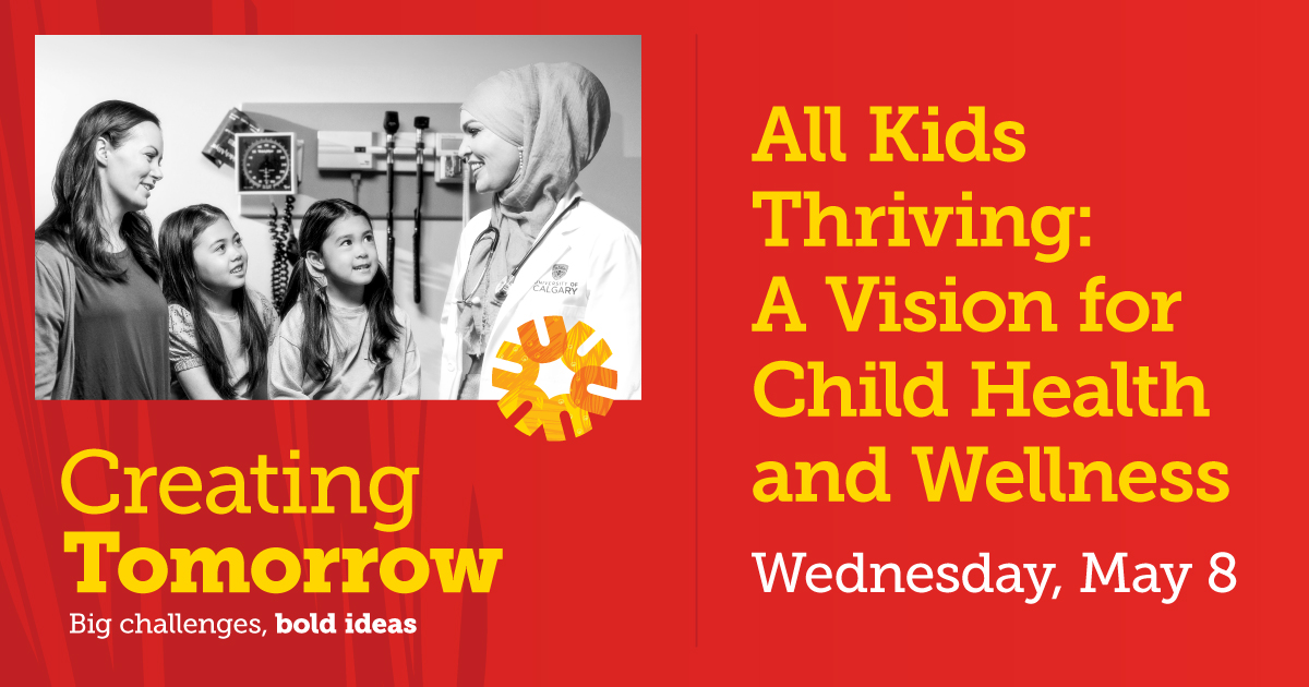 Find out what’s happening with child health and wellness research @UCalgary! On May 8, get ready to explore the relationships, partnerships and people involved in improving child health in Canada. Learn more & register: loom.ly/dK6PuU0 #OneChildEveryChild