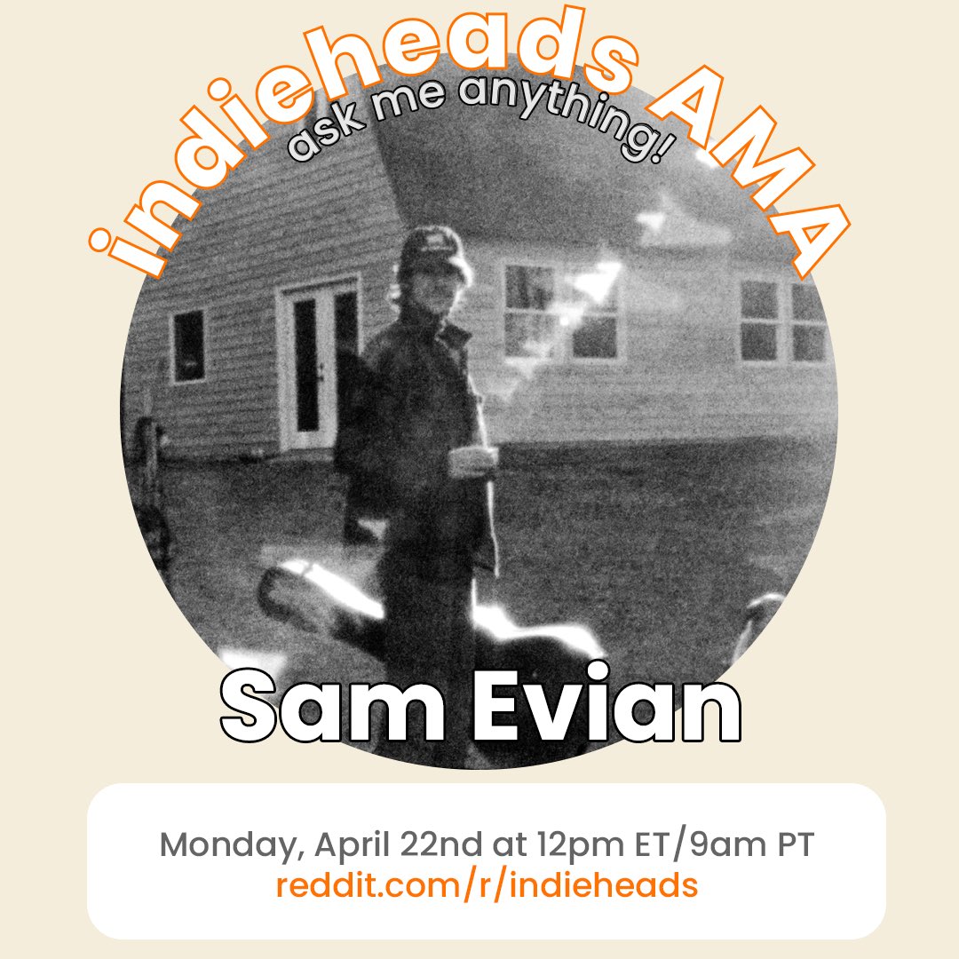 ‼️ JUST ANNOUNCED 🎧 AMA w/ Sam Evian (@sam3vian) 📅 Monday, April 22nd @ 12pm ET/9am PT 📷 More info: redd.it/1c80j1w