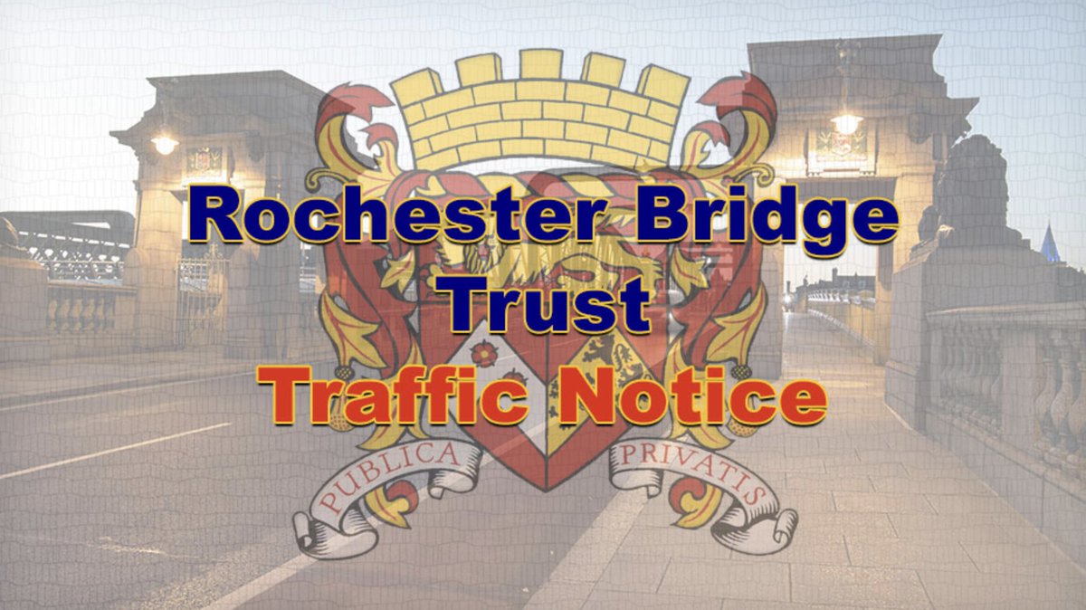 Road users, please note there will be overnight single lane closures of Rochester Bridge from 9pm: rbt.org.uk/2024/overnight…