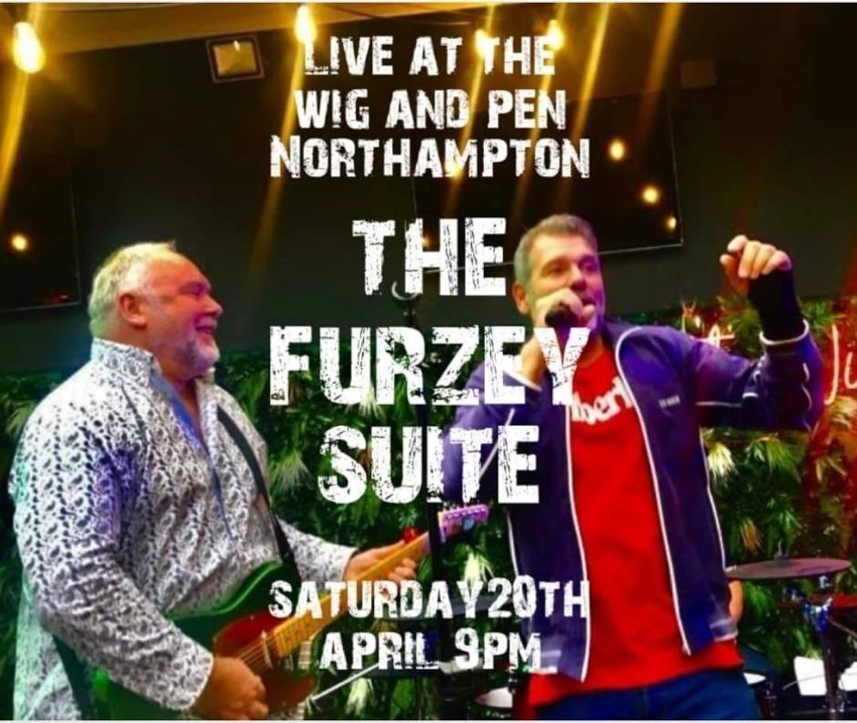 Enjoy the music of @TheFurzeySuite who will be performing at Wig and Pen, St Giles Street, Northampton tomorrow (Saturday) from 9pm