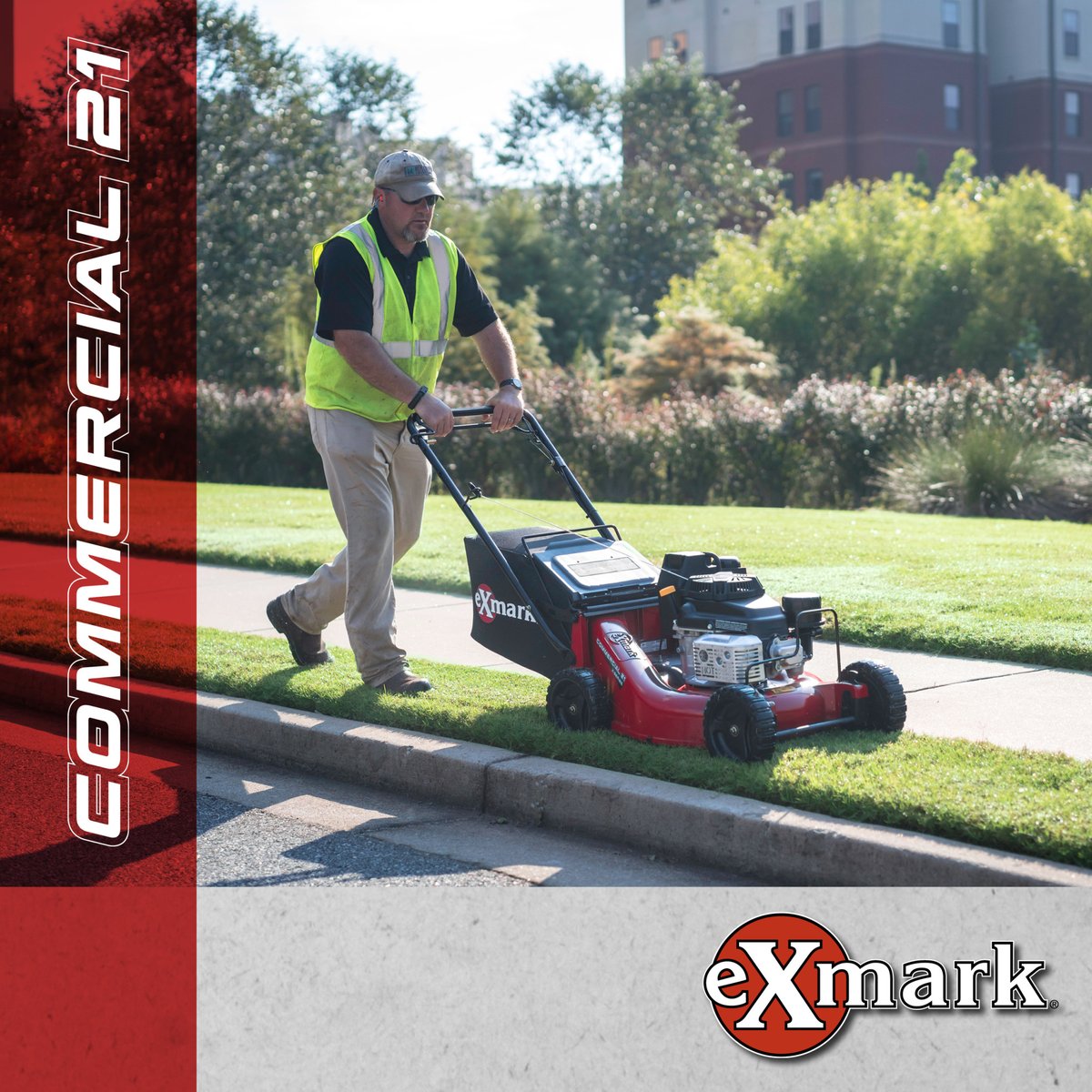 👀 Looking for a versatile #walkbehindmower? Find what you are looking for with the @Exmarkmowers #Commercial 21 X-Series mower! 🙌

⛽💪 The 1-gall. fuel tank and powerful Kawasaki engine give this machine a cutting-edge. See what else sets it apart at bit.ly/3p66Edo.