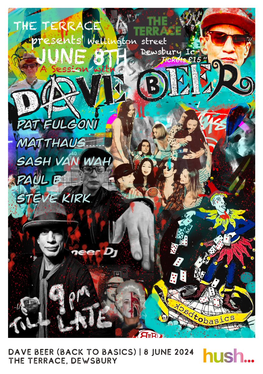 TheTerraceDews's tweet photo. What do you think to this artwork? Did you know that Dave Beer himself created it for the gig here at The Terrace on 8th June? We reckon it could even become a collector's item when we achieve our mission of becoming one of Yorkshire's best known dance music venues! #davebeer https://t.co/YGdYmlfKho