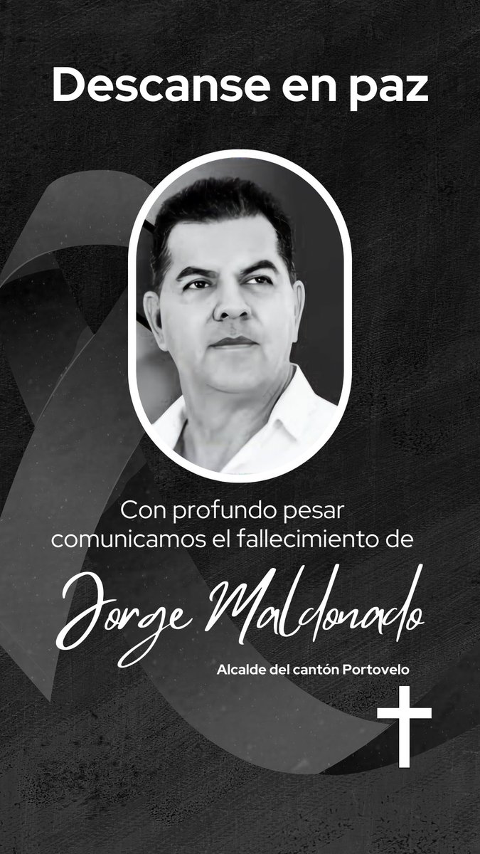 Mi más sentido pésame a sus familiares y al pueblo hermano de Portovelo. Nuestro país merece vivir en paz, estoy seguro que unidos lograremos ese Ecuador que tanto anhelamos. #EcuadorMereceVivirEnPaz