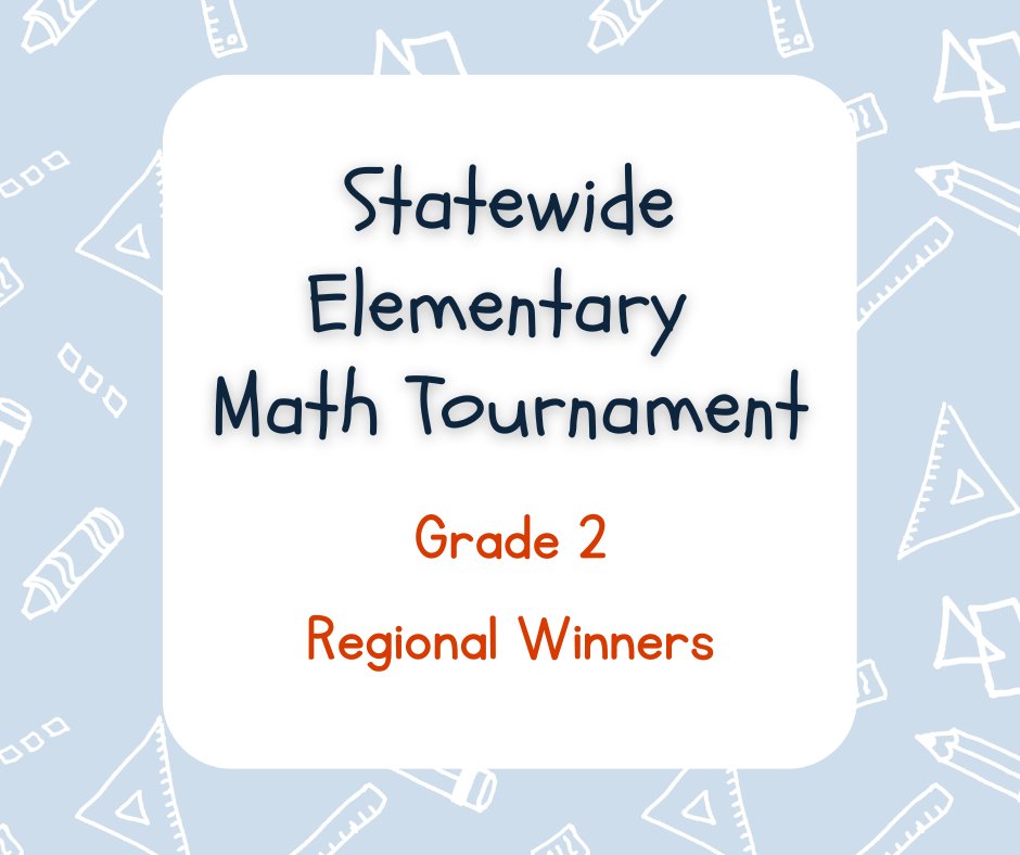 NYS Education Department (@nysednews) on Twitter photo Congratulations to NYSED’s Statewide Elementary Mathematics Tournament regional contest winners for Grade 2!
Bolivar Road Elementary School, Chittenango CSD <a href="/MEiffe_GoBears/">Michael Eiffe</a>; Storefront Academy Charter School; <a href="/Pinebrookgcsd/">Pine Brook GCSD</a>, <a href="/GreeceCentral/">Greece Central</a>; <a href="/GCSD_Deasy/">GCSD_Deasy School</a>, <a href="/GlenCoveSchools/">Glen Cove City School District</a>; Congratulations to NYSED’s Statewide Elementary Mathematics Tournament regional contest winners for Grade 2!
Bolivar Road Elementary School, Chittenango CSD <a href="/MEiffe_GoBears/">Michael Eiffe</a>; Storefront Academy Charter School; <a href="/Pinebrookgcsd/">Pine Brook GCSD</a>, <a href="/GreeceCentral/">Greece Central</a>; <a href="/GCSD_Deasy/">GCSD_Deasy School</a>, <a href="/GlenCoveSchools/">Glen Cove City School District</a>;