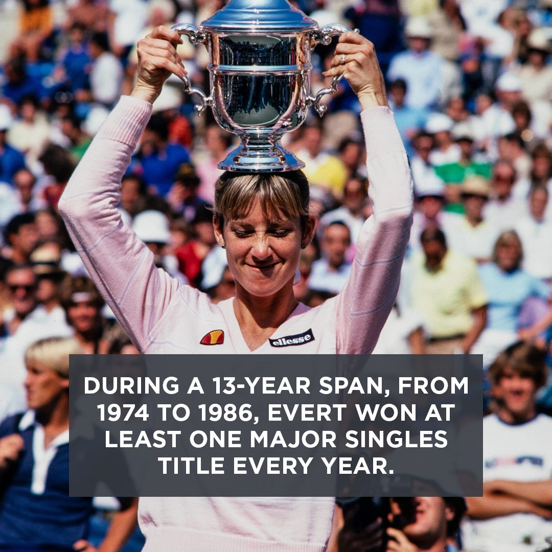 Hall of Famer Chris Evert rewrote record books throughout her career. See the trophies she claimed in the digital exhibit Etched in History 🏆 🔗: trophies.tennisfame.com