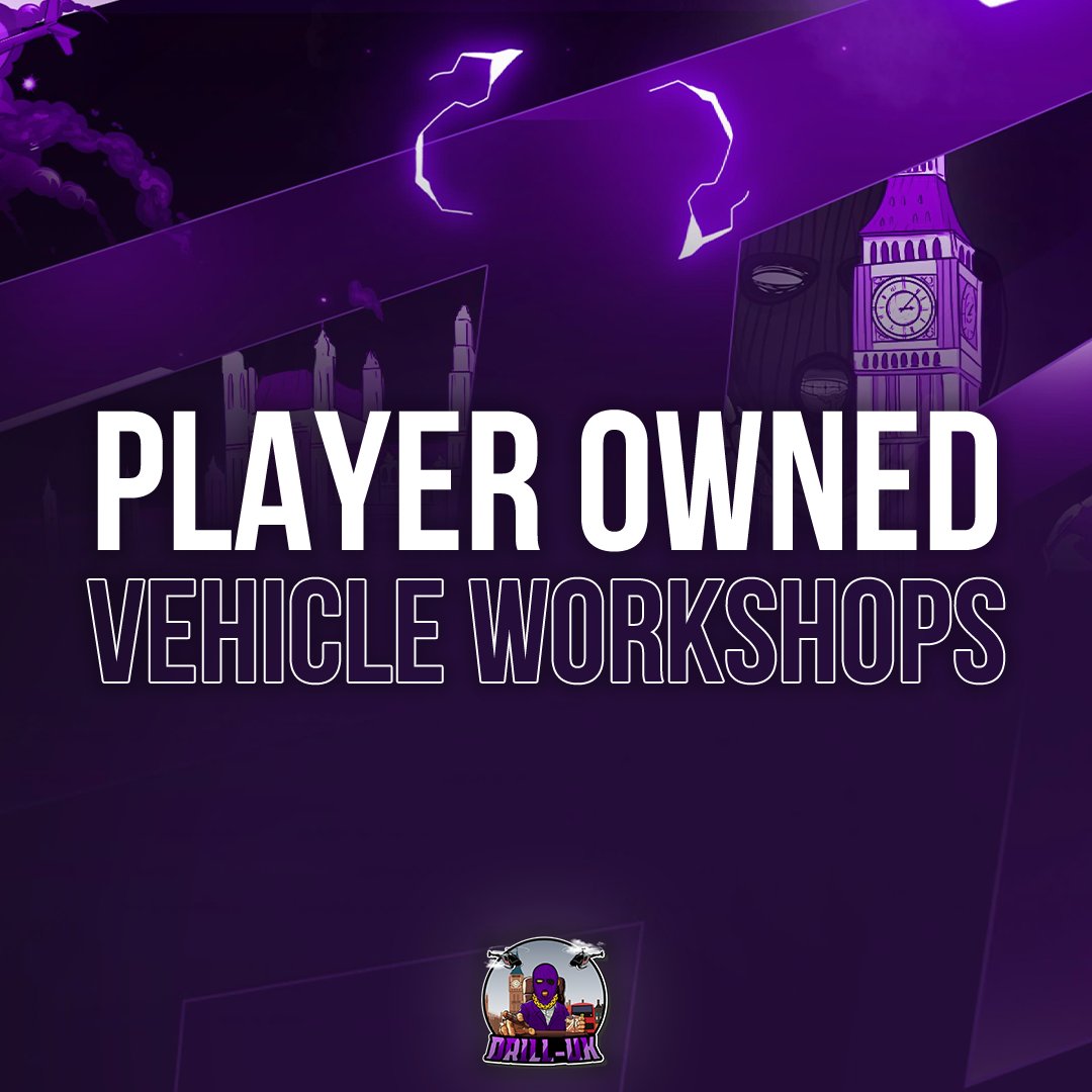 DrillUKNetwork's tweet photo. Featured Businesses: Vehicle Workshops 🚗

Around our Semi-Serious RP Server we have various player owned vehicle workshops in which players can visit and make changes and upgrade their vehicles.

See for yourself! 👀

https://t.co/ocbLw265GM https://t.co/RDYWYWeHsQ