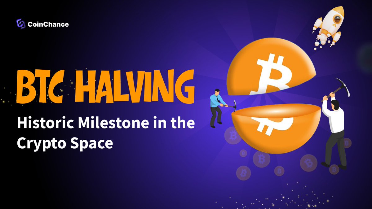 Excited for the upcoming #BTCHalving? 🌟 It's almost here! ⏳

#BTCHalving #coinchance #cryptospace