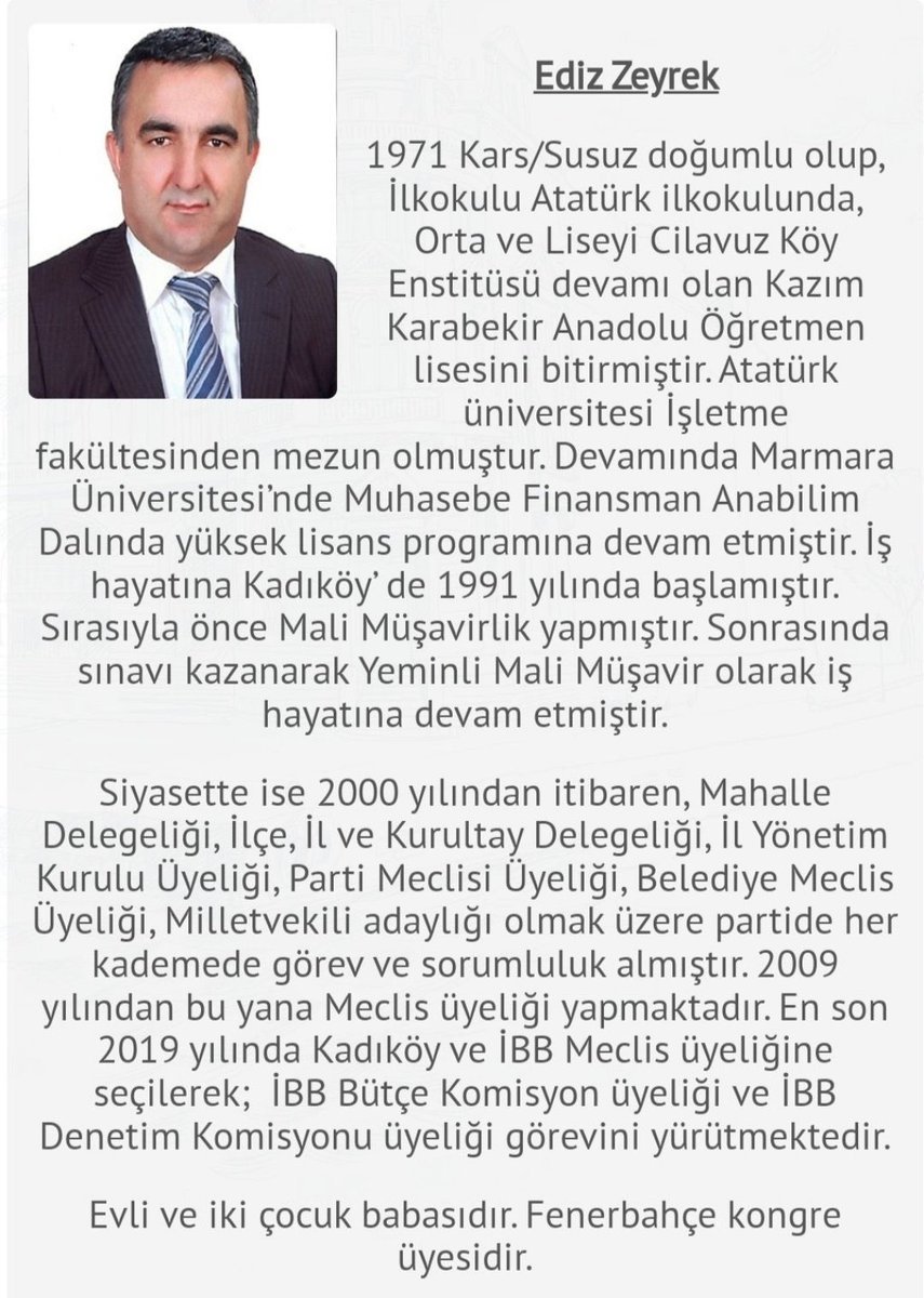 Adam zengin olsa 'niye zengin oldu', fakir olsa 'kardeşi bakmıyor' oluyor. Ne yani, Deniz Zeyrek yazar diye  kardeşi siyasetle ilgilenmesin halvete mi girsin?
Kardeşim, insanlara çamur atmadan önce bi araştırın, Ediz Zeyrek 2000'den bu yana meclis üyesi. AHaber'e dönmenize gerek