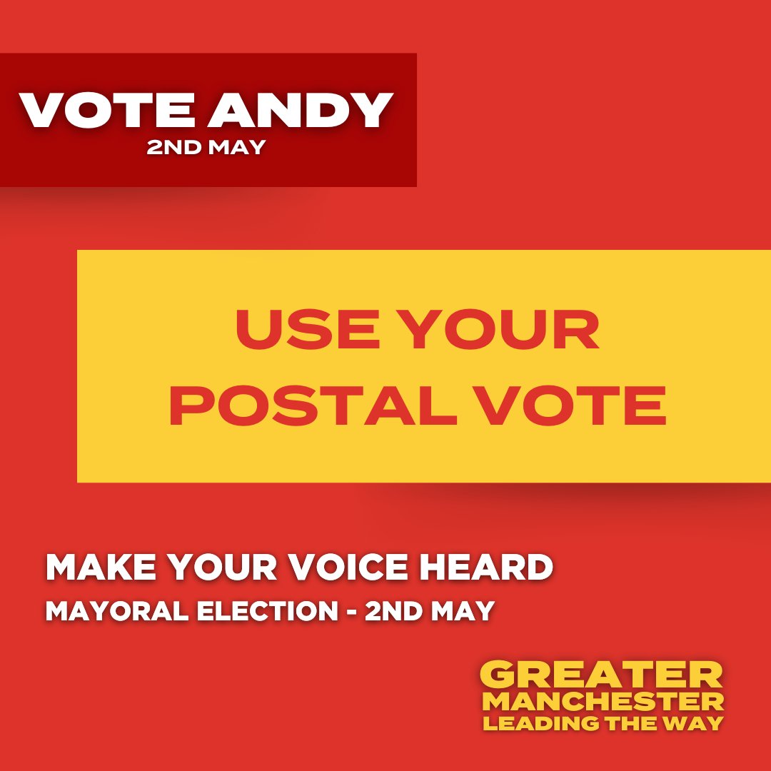 Use your postal vote and make your voice heard.
