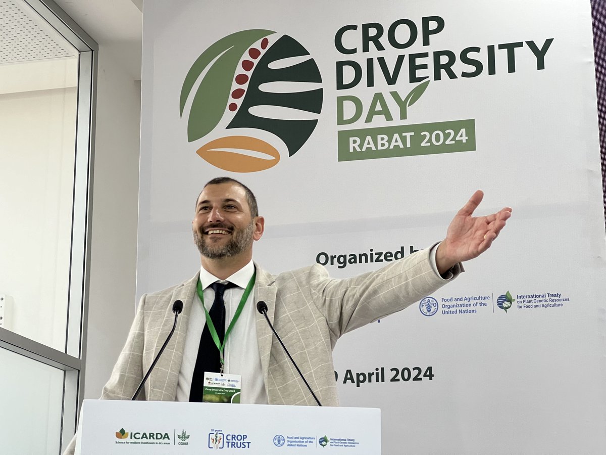 CropTrust's tweet photo. During the afternoon panel at Crop Diversity Day in Rabat, scientists collaborate on envisioning the future of crop diversity and exploring strategies to harmonize the utilization and conservation of plant genetic resources by bolstering #genebanks globally.

#SeedsToSolutions https://t.co/lAVaMZiVDj