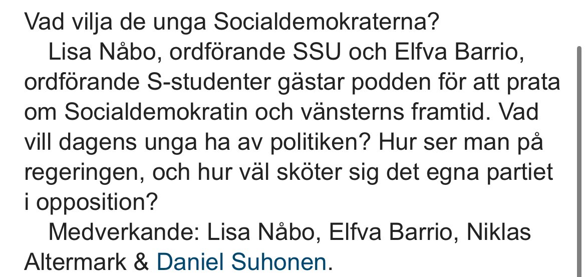 S-studenter är tydliga: vi behöver en ny ekonomisk politik. Pratar om det i Starta pressarna tillsammans med @DSuhonen, @nklsaltrmrk och @lisamarialucia. aftonbladet.se/ledare/a/63wvO…