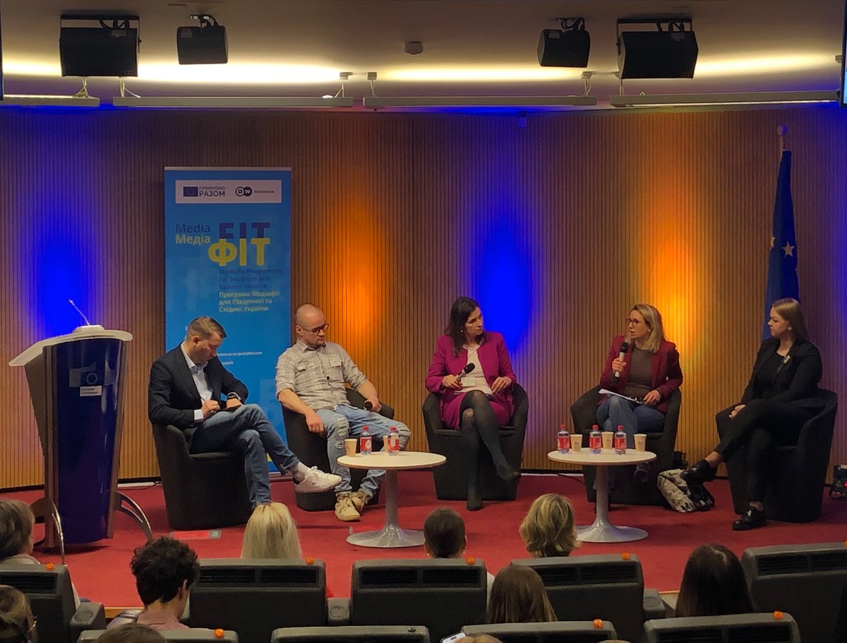 RSF is honoured to have taken part in the #Mediafit event in Brussels today, which celebrated fine work from Ukrainian🇺🇦journalists - 94 documentaries, podcasts, multimedia & fact-checking projects produced through the program supported by @EUDelegationUA👉mediafit.webflow.io/en