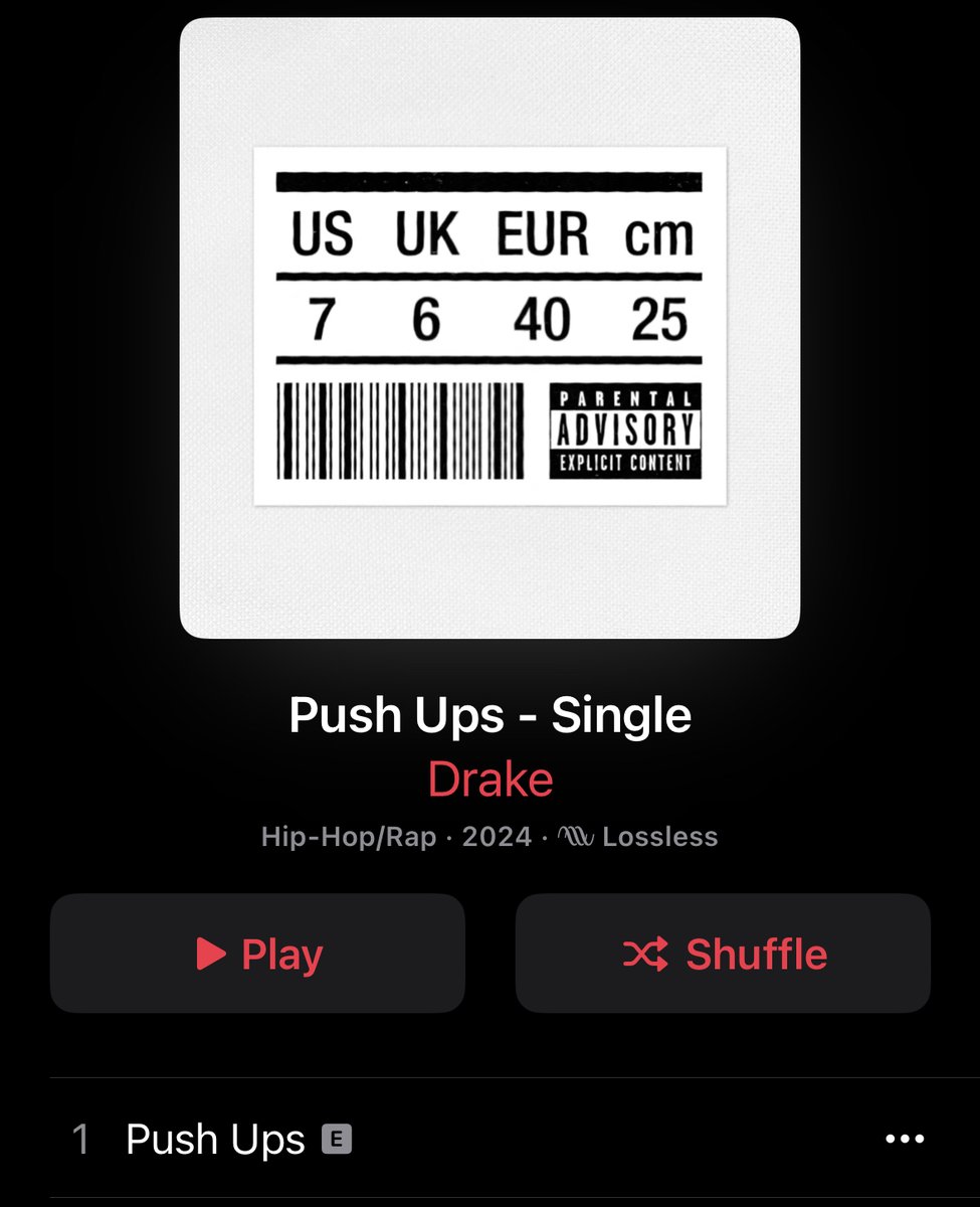 drake officially dropped “push ups” on streaming services 👀 this cover art 😭