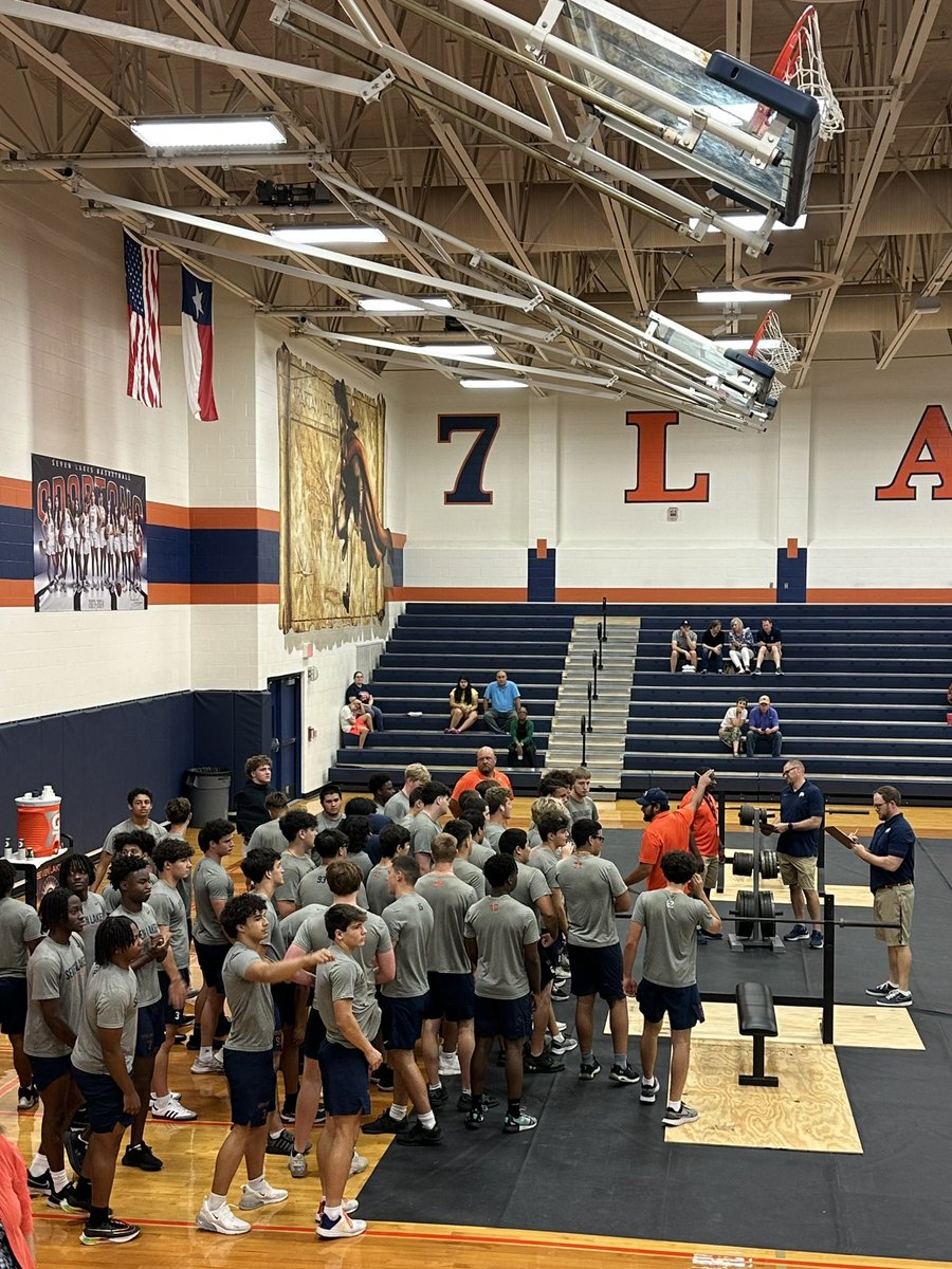 SLHSABC's tweet photo. What a fun, exciting and successful night for Lift-A-Thon 2024! Great to see these young athletes compete for themselves and raise funds for their program!! #7Lakes🏈 #SpartanFootball #LetsGoLakes https://t.co/2qSaS0dema