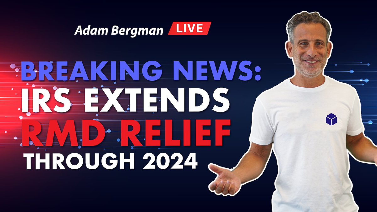 IRA Financial Adam Bergman breaks down the IRS extension for required minimum distribution (RMD) relief. How does this affect you? Tune in to find out! zurl.co/WVpp