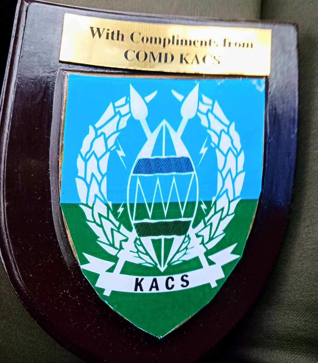 Today the Green up Kenya campaign tree growing and climate change sensitization exercise was held at Kinale Forest Station, Kiambu County. We received a mementos from the Comd KACS in recognition of our work with @kdfinfo Environmental Soldier Program