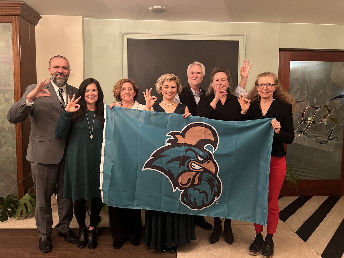 CCUScienceDean's tweet photo. Picture with our new colleagues at the University of Opole in Poland. Great international biomedical conference! We established new scientific research collaborators in Armenia, Italy, Poland, and Australia! #GoCHANTS #STEMreach #CCUreach @CCUChanticleers @coastalstem https://t.co/bo1R24tGg3