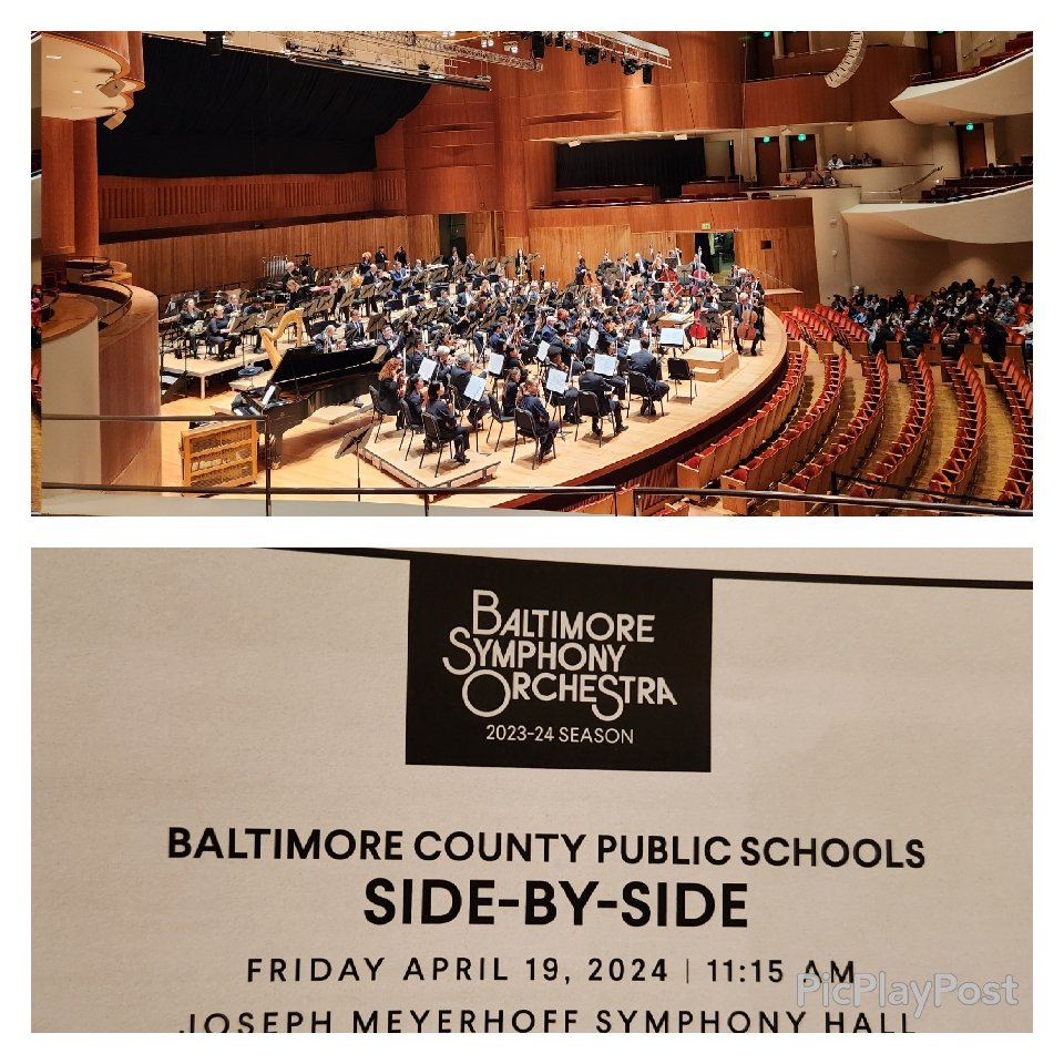 Wow! Amazing side-by-side concert with @BaltCoPS students and @BaltSymphony . @MelissaDiDonato @megpshay @sonia_synkowski