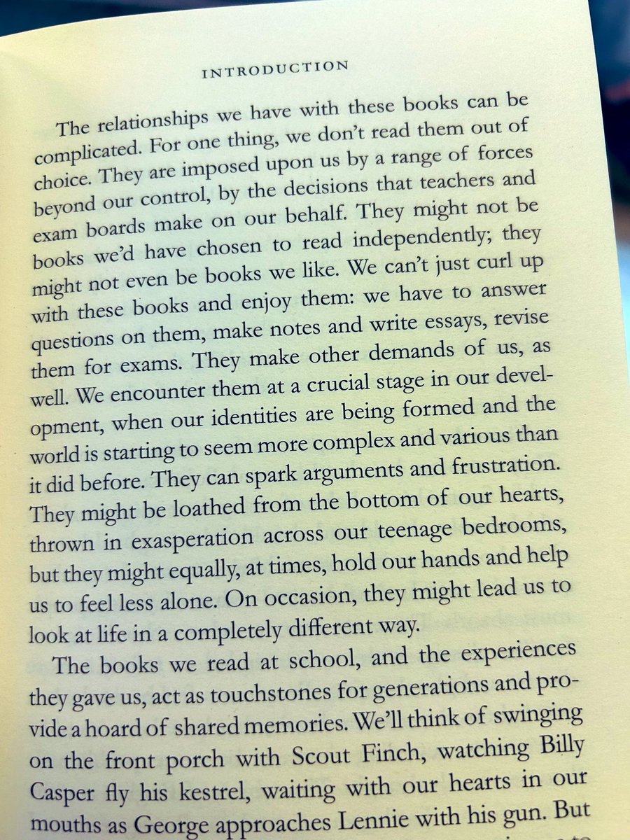 I just got @CarolAtherton8's Reading Lessons from @NewhamBookshop. It's an inspiring start, talking about the impact books have as young people construct & reconstruct their identities. In primary, I think the books communally shared as read-alouds can have similar lasting power.
