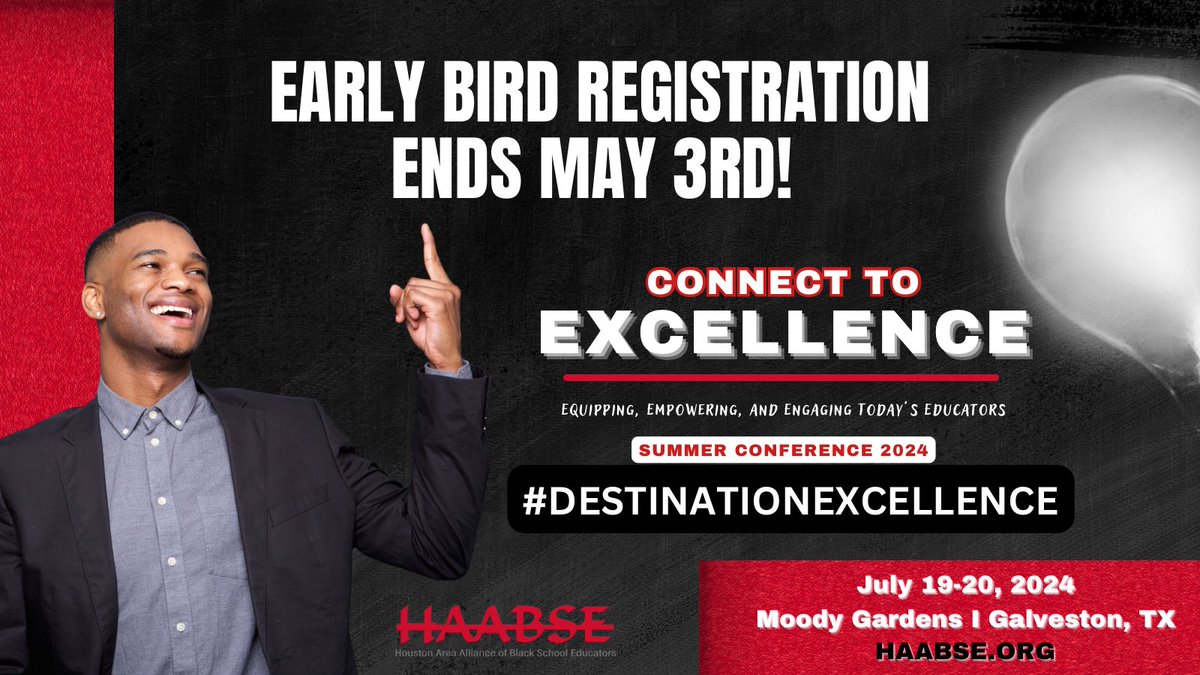 Don't miss out! Early Bird registration closes May 3rd! Get ready to dive into new ideas and network with incredible minds. Let's make this an unforgettable experience! Secure your spot today: bit.ly/HAABSEConnect24 #destinationexcellence #HAABSE