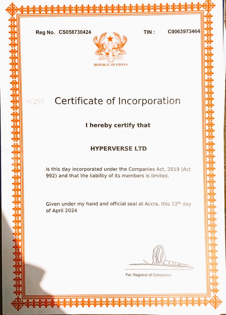 🎉 Exciting news, Coq Hero community! 🎉

HypaVerse is now officially registered as HYPERVERSE LTD with registration number CS058730424. You can verify our registration on the Registrar General Department of the Republic of Ghana's website by searching for 'HYPERVERSE LTD' under