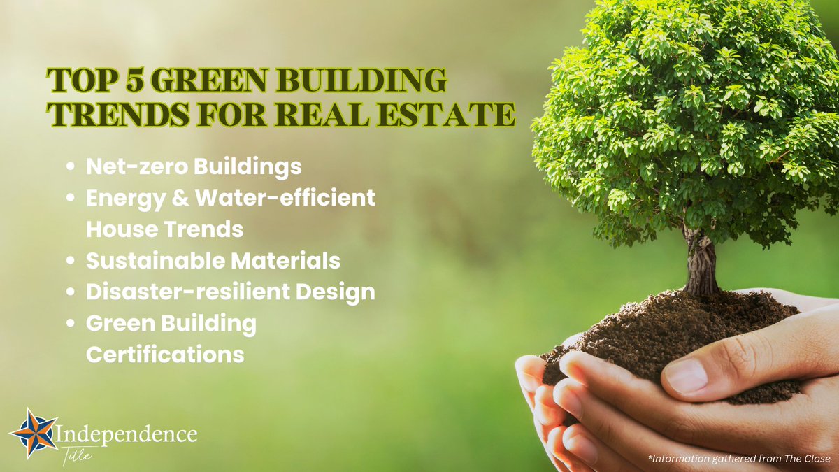 🌿 Dive into the Future of Real Estate: Top 5 Green Building Trends 🌍

In 2024, sustainability is key! Explore the top trends shaping green real estate. 💚🏠 #GreenBuilding #SustainableLiving #RealEstateTrends
tinyurl.com/32rz6mbm