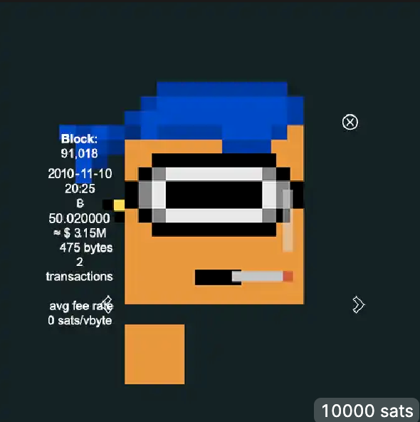 FZXX5216's tweet photo. @_bLOCKHeadz_ @IMSOnft_Chris @blockamoto @TheBlockRunner @bitmapcommunity #BitmapPunk is the greatest natural artwork in the history of cryptocurrency, born from Bitcoin blocks and also the earliest piece of art https://t.co/VbGqSxkN4f