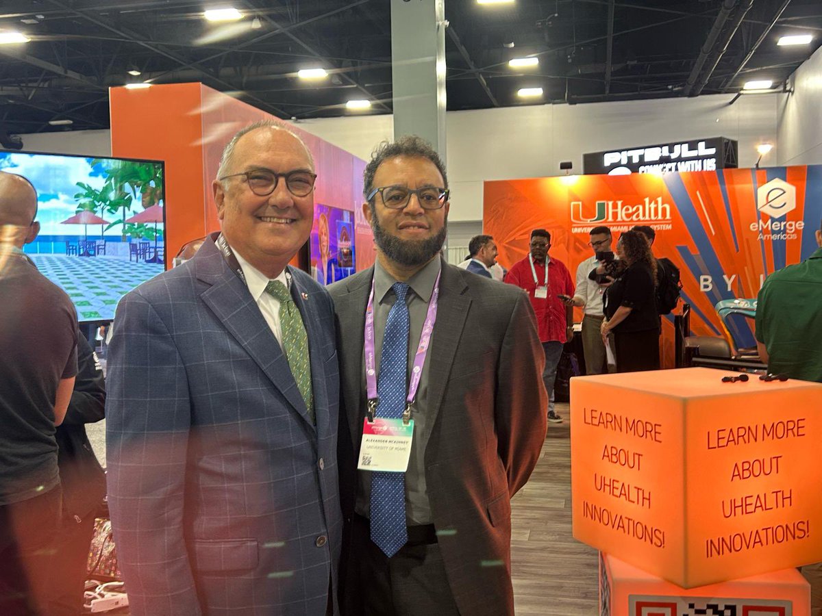 Bascom Palmer Eye Institute Director, Dr. Eduardo Alfonso and Dr. Alexander McKinney, Chair of Radiology are innovating at #eMergeAmericas.