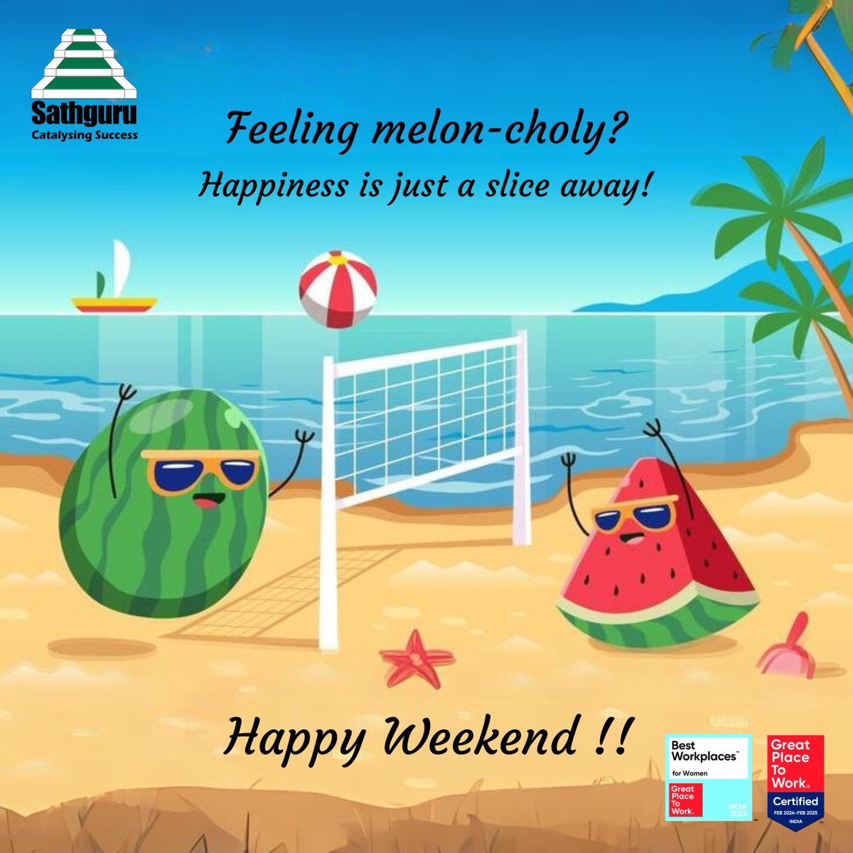 Feeling melon-choly? Happiness is just a slice away!

Happy Weekend fellas !!

#weekend #friday #reset #sathgurumc #gptw #smc