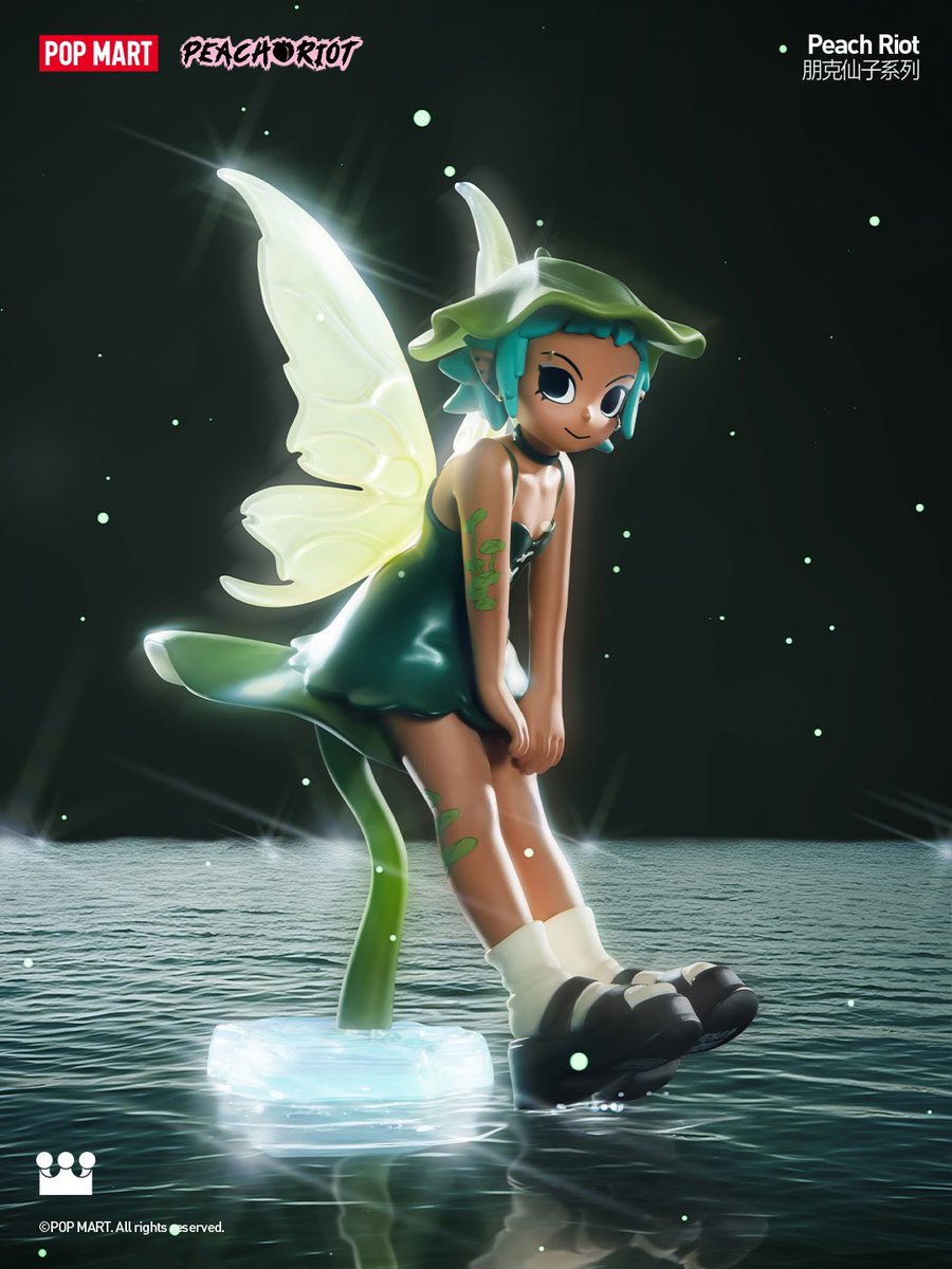 peach riot punk fairy coming to popmart online and in stores 4/26 🧚🎸