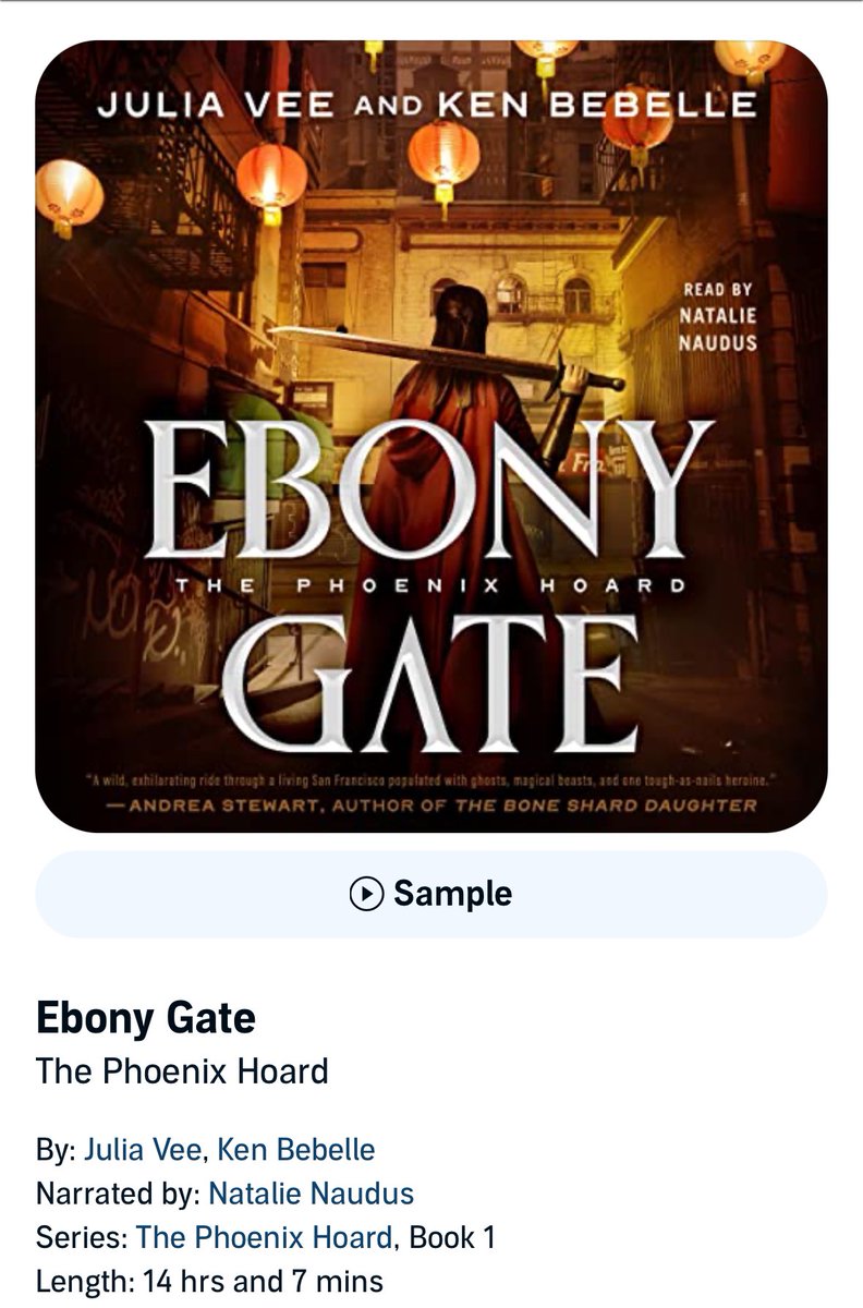 For no reason, just mentioning that the audiobook of my novel was narrated by a talented real human—the incredible @natalienaudus Maybe quote this post with your own audiobook that was narrated by a talented human. audible.com/pd/Ebony-Gate-…