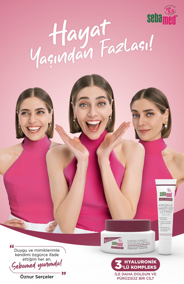 #ÖznurSerçeler Sebamed Wrinkle Filler serisinin dijital marka yüzü oldu.